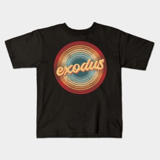 exodus vintage circle Kids T-Shirt
